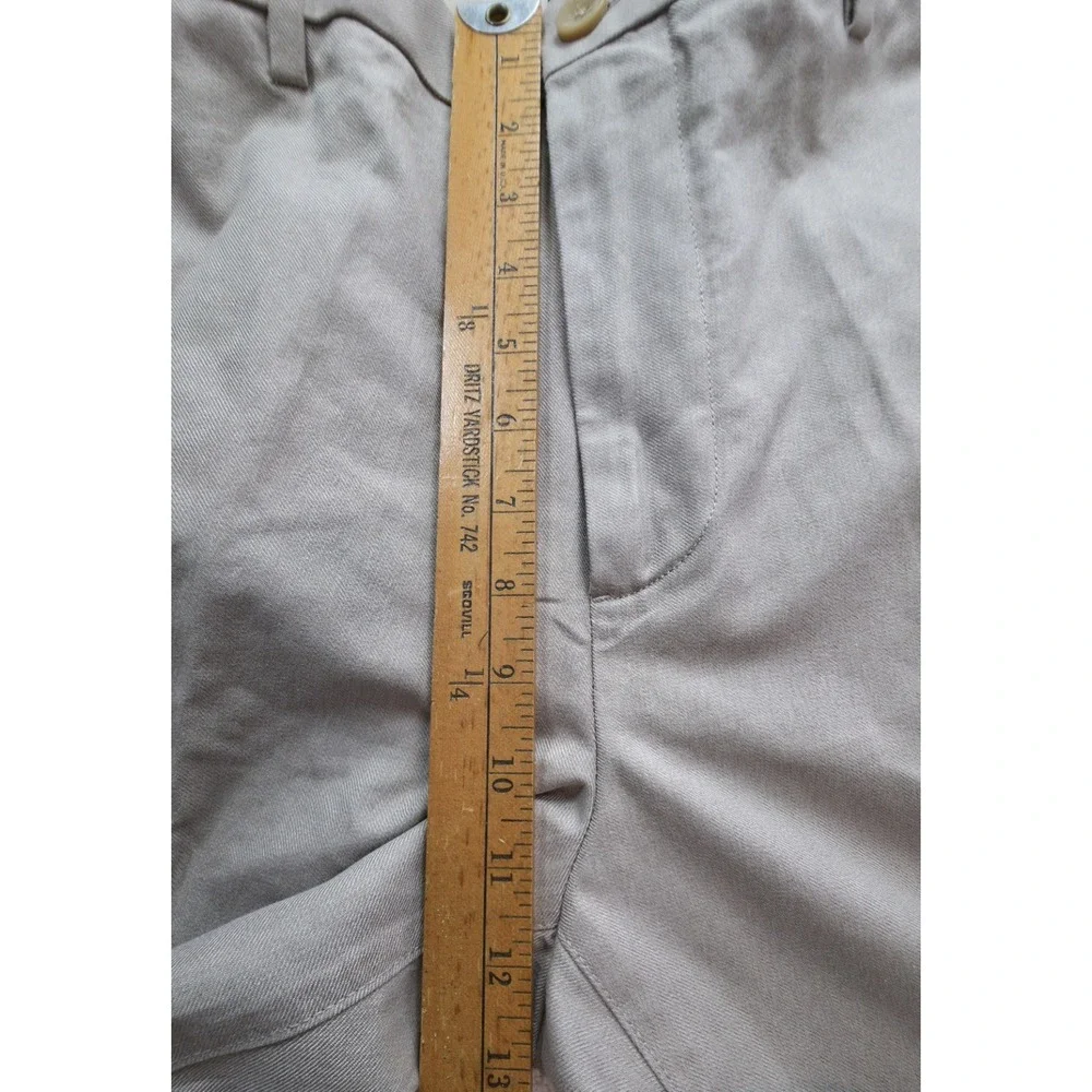 Banana Republic Kentfield Pant Men's 36x30 Khaki Flat Front Chino Cotton